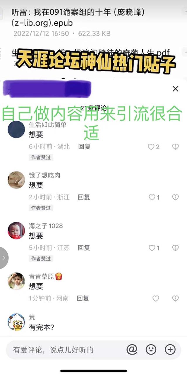 图片[4]-天涯资源变现攻略：鬼故事、奇遇经历引流，用私域销售实现轻松赚钱！-前途喜乐资源网