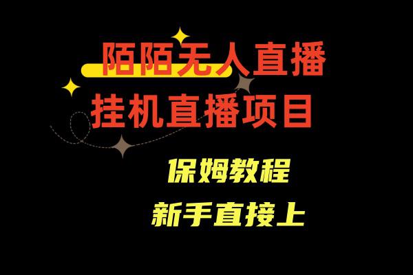 夜深了，陌陌无人直播秘籍揭晓：通道人数少，新手也能快速成为主播！-前途喜乐资源网